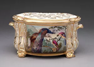 Flower Vase Collection: Flower Holder, Derby, c. 1790. Creator: Derby Porcelain Manufactory England