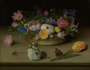 Sweet Violet Prints: Flower Still Life, 1614. Creator: Ambrosius Bosschaert the Elder