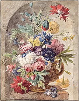 Flower Still Life, ca 1734. Artist: Huysum, Jan, van (1682-1749)