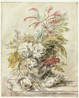 Huysum Jan Van Prints: A Flower Piece, n.d. Creator: Jan van Huysum
