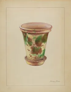 Gardening Equipment Prints: Flower Pot, 1935/1942. Creator: Anna Aloisi