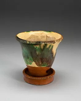 Plant Pot Gallery: Flower Pot with Stand, 1890 / 1900. Creator: Unknown