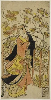Peddler Prints: A Flower Vendor, 1737 / 38. Creator: Nishimura Shigenobu