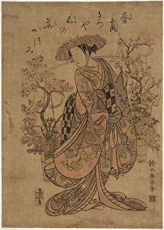 Rose Gallery: A Flower Vendor, 1751 / 64. Creator: Suzuki Harunobu