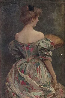 Studio Volume 42 Prints: The Flowered Gown, c19th century. Artist: Samuel Melton Fisher
