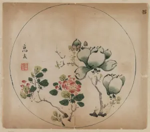 1368 1644 Prints: Flowering Magnolia and Peach Blossoms, 1368-1644. Creator: Unknown