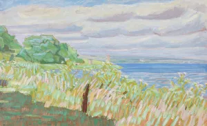 1933 Prints: Flowering shoreline, 1933. Creator: Niels Larsen Stevns
