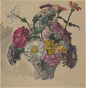 Flowers, 1843. Creator: Eugene Delacroix