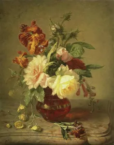 Simon Prints: Flowers, 1856. Creator: Simon Saint-Jean