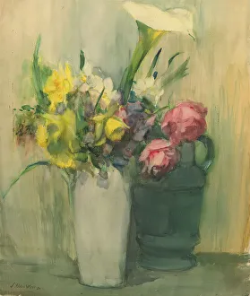 Board Prints: Flowers, 1880. Creator: Julian Alden Weir