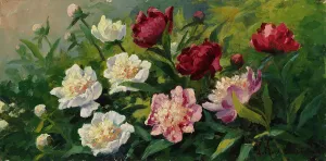 Peony Prints: Flowers, 1913. Creator: Konstantin Korovin