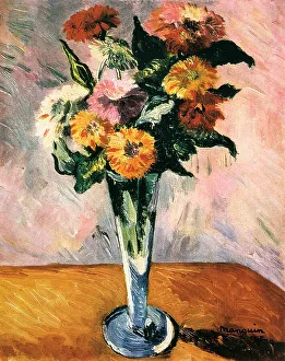 Henri Charles Prints: Flowers, 1915. Artist: Henri Manguin