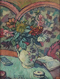 Pietro 1879 1937 Prints: Flowers, 1915. Creator: Marussig, Pietro (1879-1937)