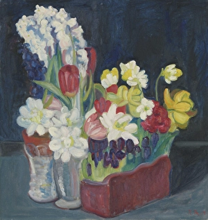 Nasjonalmuseet Prints: Flowers, 1917. Creator: Rudolf Thygesen