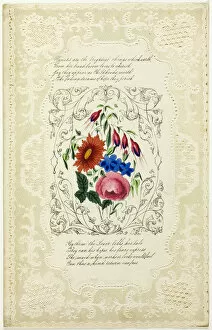 St Valentines Day Gallery: Flowers are the Brightest Things (valentine), 1855 / 60. Creator: George Kershaw