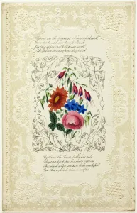 St Valentines Day Prints: Flowers are the Brightest Things (valentine), 1855 / 60. Creator: George Kershaw