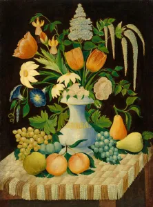 Lilac Collection: Flowers and Fruit, c. 1870. Creator: Unknown