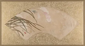 Tempera On Paper Prints: Flowers and Leaves, late 19th century. Creator: Shibata Zeshin