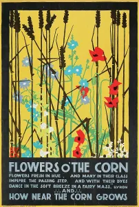 Communication Design Prints: Flowers O The Corn, 1920. Creator: McKnight Kauffer