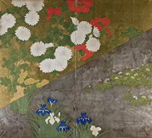 Blooming Prints: Flowers of the Four Seasons, between 1850-1860. Creator: Kikoku