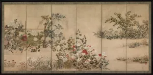 Flowers of the Four Seasons, mid-1600s. Creator: Kitagawa S?setsu (Japanese, active 1639-50)