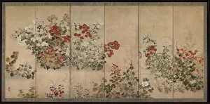 Flowers of the Four Seasons, mid-1600s. Creator: Kitagawa S?setsu (Japanese, active 1639-50)
