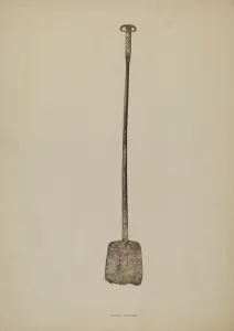 Shovel Prints: Flue Shovel, c. 1937. Creator: John Cooke
