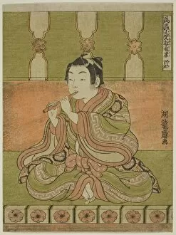The Flute (Hichiriki), from the series 'Fashionable Musical Amusements of Children