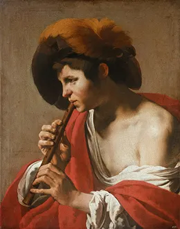 Terbrugghen Prints: Flute Player, 1621