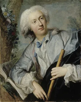 The Flute Player, 1734. Creator: Pasch, Lorenz, the Elder (1702-1766)