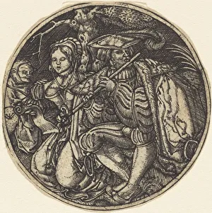 Flute Player Prints: The Flute Player. Creator: Master WI