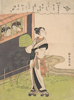 A Flute-Playing Monk (Komuso); The Fourth Month (Uzuki), from the series Fashionable P A Flute-Playing Monk (Komuso); The Fourth Month (Uzuki), from the series Fashionable P
