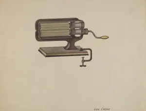 Appliance Collection: Fluting Iron, 1935 / 1942. Creator: Lon Cronk