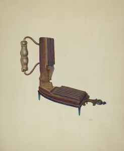 Joseph L Prints: Fluting Iron, c. 1940. Creator: Joseph L. Boyd