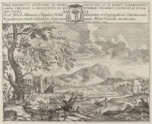 Flute Player Prints: The Flutist, 1696. Creator: Crescenzio Onofri