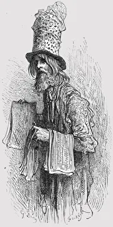 Stuck Prints: The Fly Paper Merchant, 1872. Creator: Gustave Doré