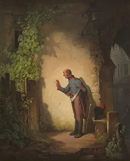 Spitzweg Prints: The Flycatcher, 1848