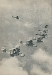 Seaplane Prints: Flying boats and floatplanes from aircraft carriers of the Royal Navy, c1936 (c1937)