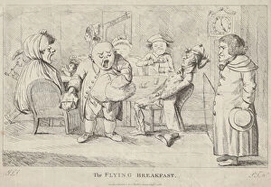 Rowlandson Collection: The Flying Breakfast, August 1, 1782. August 1, 1782. Creator: G L S