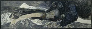 Destiny Prints: Flying Demon, 1899. Artist: Vrubel, Mikhail Alexandrovich (1856-1910)
