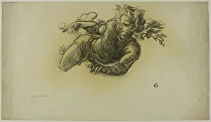 Mid Air Prints: Flying Figure, 1837/75. Creator: Alfred George Stevens