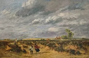Flying the Kite, A Windy Day, 1851. Artist: David Cox the elder