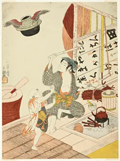 Multitasking Prints: The Flying Tea Ceremony Kettle (Tonda Chagama), c. 1770. Creator: Ippitsusai Buncho