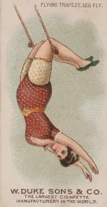 Swinging Prints: Flying Trapeze Leg Fly, from the Gymnastic Exercises series (N77