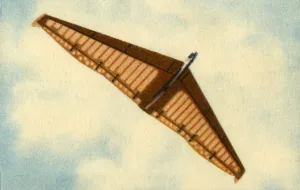 Toy Plane Prints: Flying wing model plane, 1932. Creator: Unknown