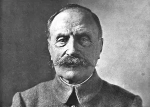 Foch chef unique; Le general Foch qui recut, le 26 mars a Doullens, la mission de... 1918. Creator: Unknown