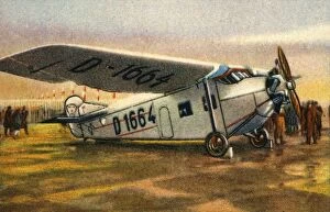 Josef Gallery: Focke-Wulf A28 Habicht plane, 1920s, (1932). Creator: Unknown