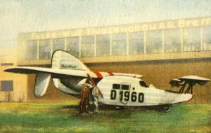 Euge Prints: Focke-Wulf F19a Ente plane, 1920s, (1932). Creator: Unknown