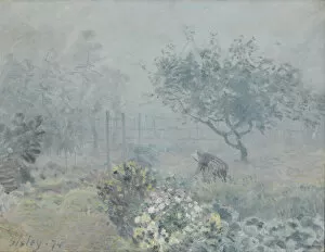 Daybreak Gallery: Fog, Voisins, 1874. Artist: Sisley, Alfred (1839-1899)