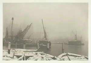 A Foggy Day on the Thames, c. 1889, printed October 1889. Creator: Joseph Gale A Foggy Day on the Thames, c. 1889, printed October 1889. Creator: Joseph Gale